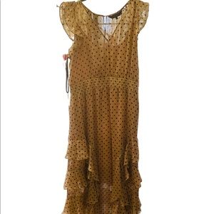 Rachel Roy maxi polka dot dress size 14